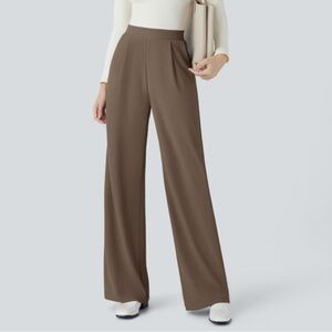 Halara Flex High Waisted Body Sculpt Wide Leg Micro Waffle Pants